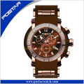 Multifunction Quartz Chronograph Watch with Silicone Band